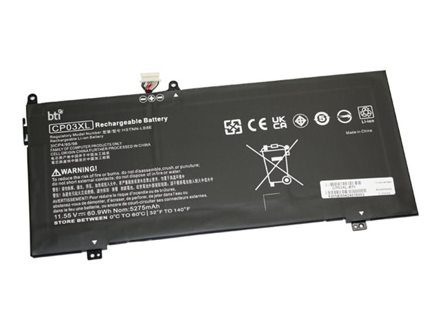 BTI 11.55V 60WHR LITHIUM-ION BATTERY FOR X360 LAPTOP