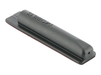 PACK OF 10 ADHESIVE RETRACTABLE STYLUS HOLDER - BLACK