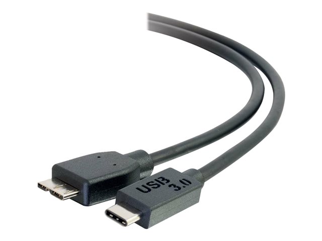 C2G 1m USB 3.1 Gen 1 USB Type C to USB Micro B Cable - USB C Cable Black - USB-C cable - 24 pin USB-C to Micro-USB Type B - 1 m