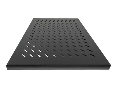 Intellinet 19" Fixed Shelf, 1U, 800mm Depth, Heavy-Duty, Max 100kg, Black - rack shelf - 1U