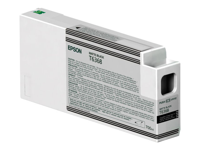 Epson Ink Cartridges, Ultrachrome HDR, T636800, Singlepack, 1 x 700.0 ml Matte Black