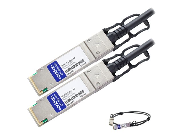 AddOn 1m Industry Standard QSFP+ DAC - Direct attach cable - QSFP+ to QSFP+ - 1 m - twinaxial - passive