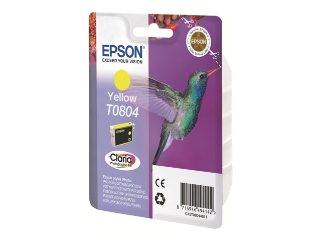Epson T0804 - yellow - original - ink cartridge
