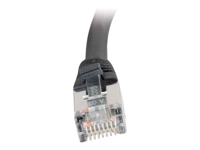 C2G Cat5e Booted Shielded (STP) Network Patch Cable - patch cable - 2 m - black