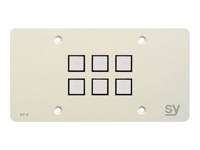 SY KP6 button panel - matt white
