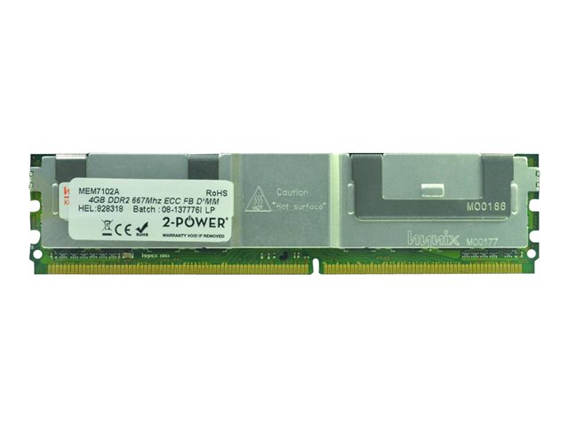 2-Power - DDR2 - 4 GB - FB-DIMM 240-pin - 667 MHz / PC2-5300 - CL5 - Fully Buffered - ECC