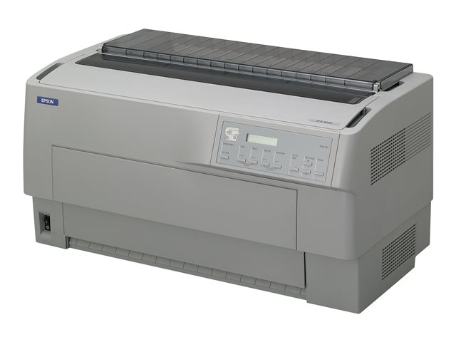 Epson DFX-9000N, Dot Matrix Printers, Impact dot matrix, 136 columns, 36 Needles (4 x 9), USB 2.0 Type B (optional), Type B interface, 20,000 Hours, 200 Million Strokes/Wire, 128 kB included, Windows 2000, Windows 7, Windows 8, Windows 98, Windows XP, Eps