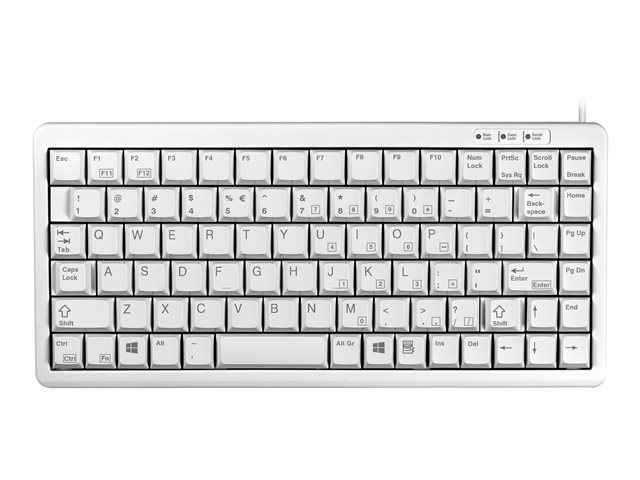 CHERRY Compact-Keyboard G84-4100 - keyboard - QWERTY - US - light grey Input Device