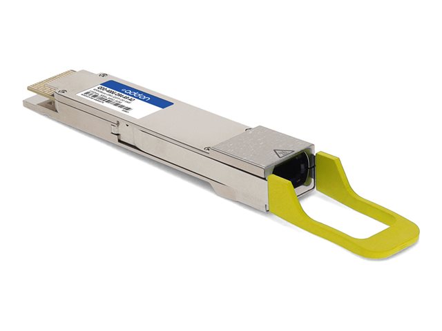 AddOn - QSFP-DD transceiver module (equivalent to: Arista Networks QDD-400G-DR4-AR) - 400GbE - 400GBase-DR4 - MPO single-mode - up to 500 m - 1310 nm - TAA Compliant
