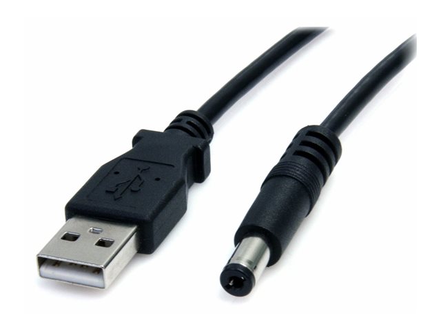 StarTech 3 ft USB to Type M Barrel 5V DC Power Cable - Power cable - USB (power only) (M) to DC jack 5.5 mm (M) - 3 ft - molded - black - USB2TYPEM - Power cable - USB (power only) (M) to DC jack 5.5 mm (M) - 91 cm - molded - black - for P/N: DVI2VGACON,