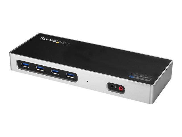 StarTech.com Dual 4K Dock - Mac and Windows - USB-A & USB-C - DP & HDMI (DK30A2DH) - docking station - USB-C / Thunderbolt 3 - 2 x HDMI - 1GbE