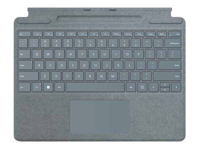 Microsoft Surface Pro Signature Keyboard - keyboard - with touchpad, accelerometer, Surface Slim Pen 2 storage and charging tray - ice blue