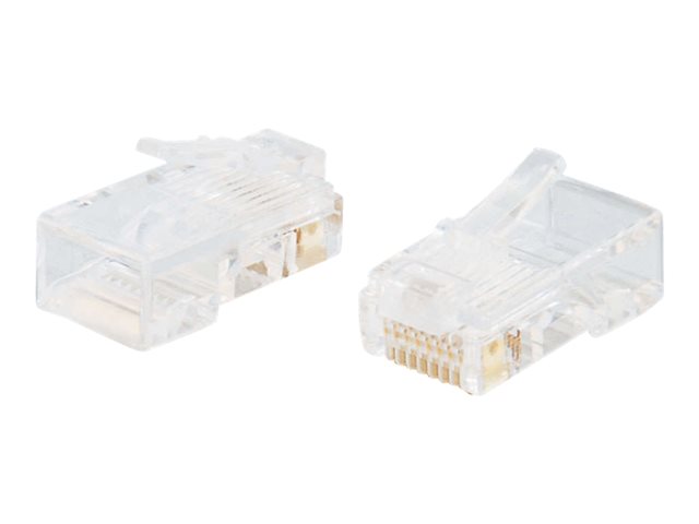 C2G RJ45 Cat5E Modular Plug for Flat Stranded Cable - network connector