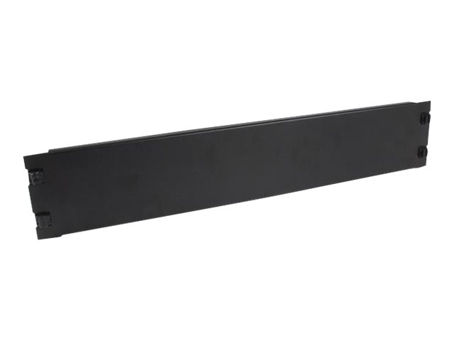 StarTech.com Blanking Panel - 2U - 19in - Tool-less - Steel - Black - TAA Compliant - Blank Rack Panel - Filler Panel (RKPNLTL2U) - blank panel - 2U