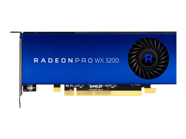 AMD Radeon Pro WX 3200 - Graphics card - Radeon Pro WX 3200 - 4 GB - 4 x Mini DisplayPort - brown box - for Precision 3630, 3930, 5820, 7820, 7920, Precision Tower 3420, 3620