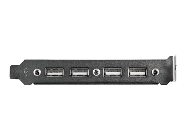 StarTech 4 Port USB A Female Slot Plate Adapter - USB panel - 4 pin USB Type A (F) (USBPLATE4) - USB panel - USB (F) to 9 pin IDC (F)