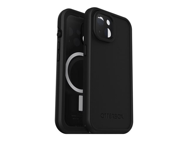 OtterBox FRE - Protective waterproof case for mobile phone - MagSafe compatibility - black - for Apple iPhone 15
