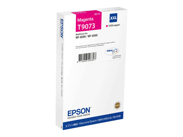 Epson Ink Cartridges, DURABrite" Pro, T9073, Singlepack, 1 x 69.0 ml Magenta, XXL