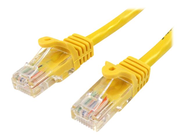 Startech 2m Yellow Cat5e / Cat 5 Snagless Patch Cable - Patch cable - RJ-45 (M) to RJ-45 (M) - 2 m - UTP - CAT 5e - molded, snagless - yellow