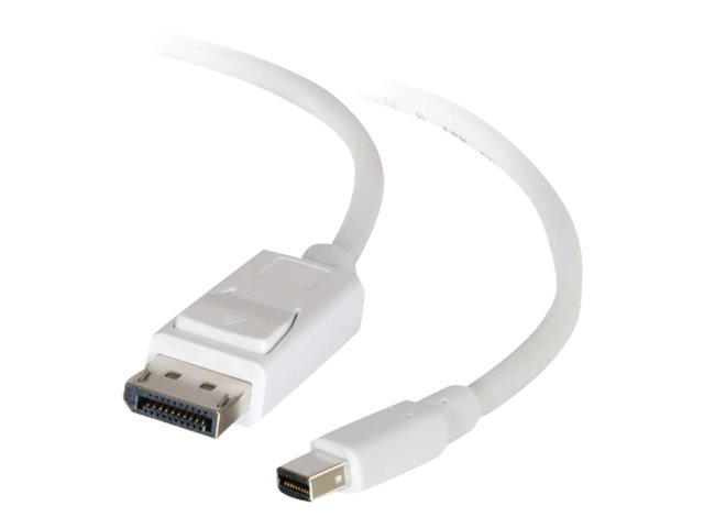 C2G 1m Mini DisplayPort to DisplayPort Adapter Cable 4K UHD - White - DisplayPort cable - 1 m