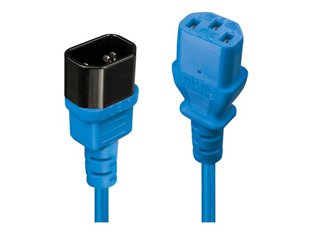 0.5M IEC EXTENSION CABLE IEC C14 TO IEC C13 BLUE