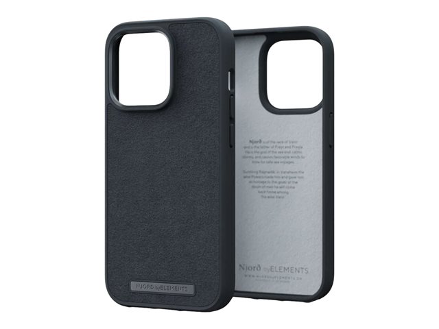 NJORD SUEDE COMFORT+ CASE FOR IPHONE 14 PRO BLACK