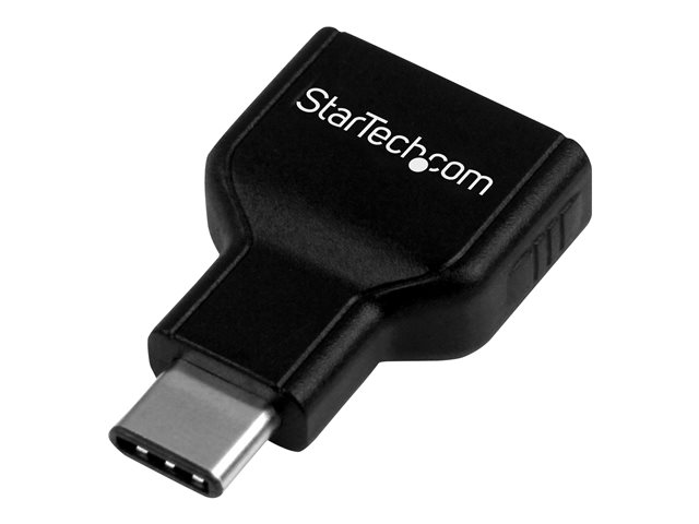 StarTech USB-C to USB Adapter - USB-C to USB-A - USB 3.1 Gen 1 - 5Gbps - USB C Adapter - USB Type C (USB31CAADG) - USB adapter - USB-C (M) to USB Type A (F) - USB 3.1 - black - for P/N: HB31C2A1CGS, HB31C2A2CB, HB31C3A1CS, HB31C3ASDMB, HB31C4AS, PEXUSB311