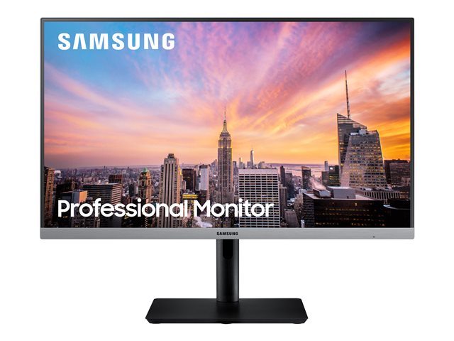 Samsung S27R650FDU - SR65 Series - LED monitor - 27" - 1920 x 1080 Full HD (1080p) @ 75 Hz - IPS - 250 cd/m² - 1000:1 - 5 ms - HDMI, VGA, DisplayPort - dark grey/blue