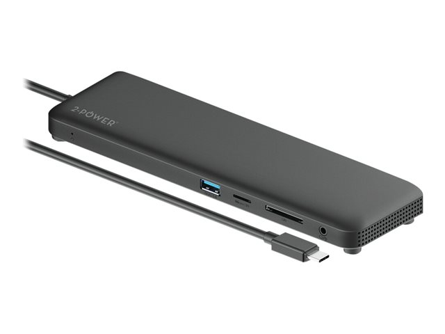 2-Power - docking station - USB-C - VGA, HDMI, DP - 1GbE