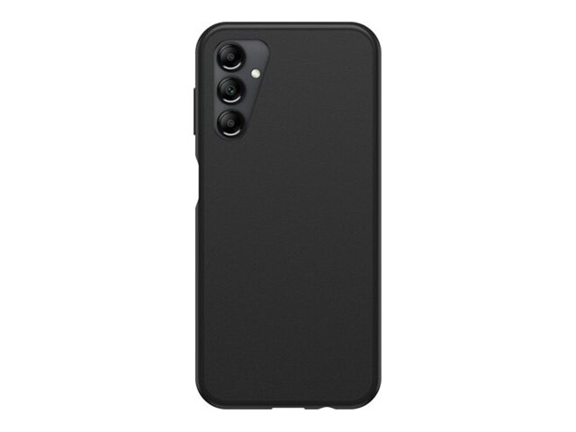 OtterBox React Series - Back cover for mobile phone - antimicrobial - thermoplastic elastomer (TPE), polycarbonate - black - for Samsung Galaxy A14 5G