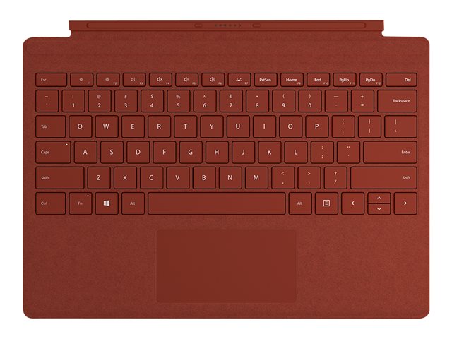 Microsoft Surface Pro Signature Type Cover - keyboard - with trackpad - English - poppy red Input Device