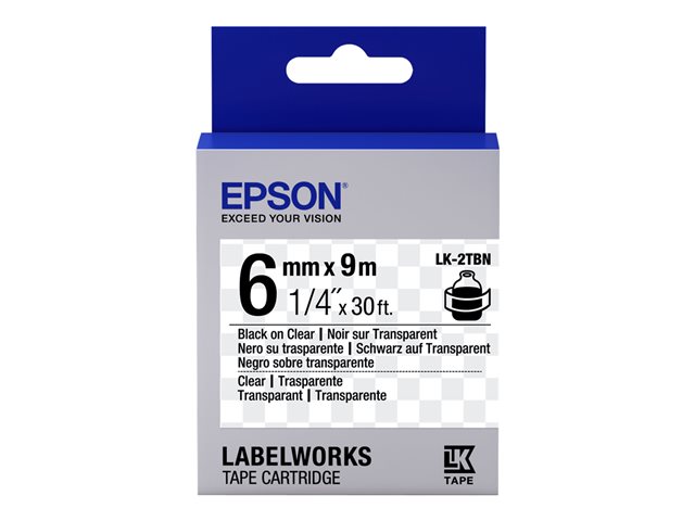 Epson LabelWorks LK-2TBN - label tape - 1 cassette(s) - Roll (0.6 cm x 9 m)