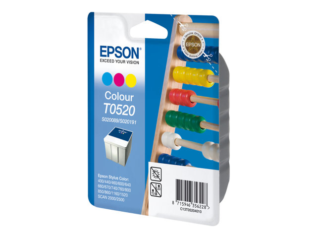 Epson Ink Cartridges, T0520, Abacus, Singlepack, 1 x 35.0 ml Colour