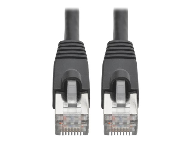 15FT CAT6A 10G STP RJ45 MM POE BLACK SNAGLESS MOULDED