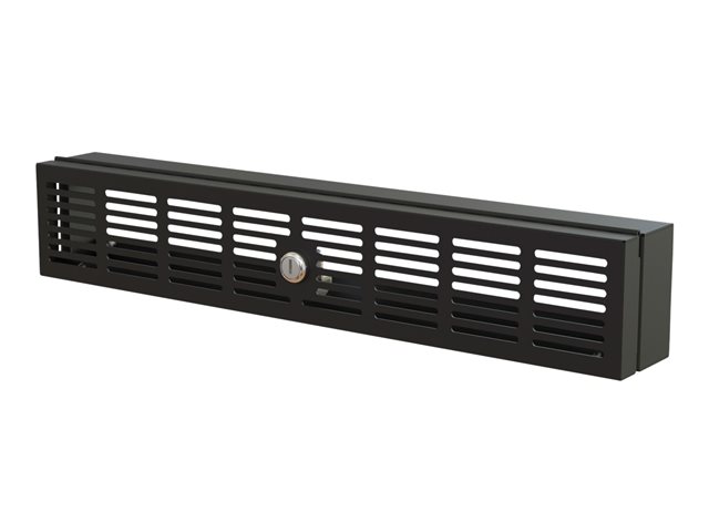 StarTech.com 2U Rack Mount Security Cover, Hinged Locking Rack Panel/ Cage/Door for Physical Security/ Access Control of 19" Server Rack & Network Cabinet, Assembled with Mounting Hardware - 2U Security Cover (RKSECLK2U) - rack security cover - 2U