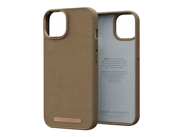 NJORD SUEDE COMFORT+ CASE FOR IPHONE 14 PRO CAMEL