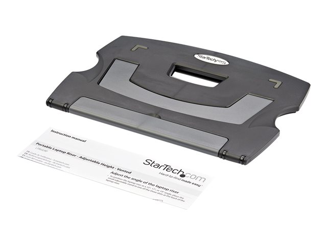 StarTech.com Portable Laptop Stand - Adjustable Laptop Stand - Ergonomic Laptop Desk Stand - Laptop Riser for Desk (LTRISERP) - Notebook / tablet stand - desktop - 9" - 13" - TAA Compliant