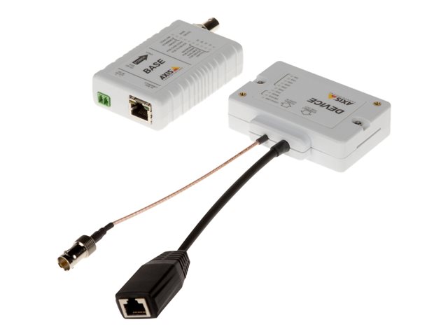 AXIS T8645 PoE+ Over Coax Compact - Kit - media converter - 10Mb LAN, 100Mb LAN