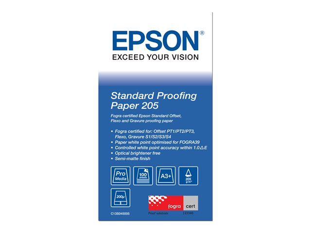 Epson Proofing Paper Standard - proofing paper - 100 sheet(s) - A3 Plus