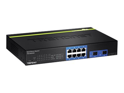 8-PORT GIGABIT WEB SMART SWITCH W/ 2 SHARED SFP SLOTS