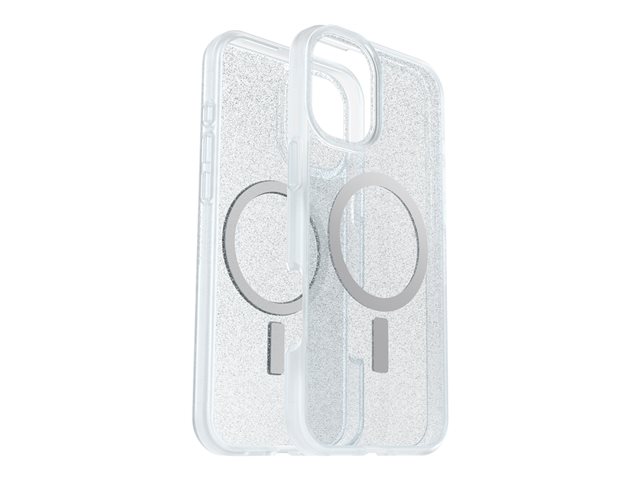 OtterBox React Series - Back cover for mobile phone - MagSafe compatibility - stardust (clear glitter) - for Apple iPhone 16 Plus