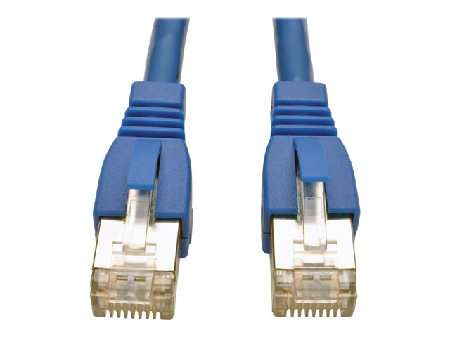 Eaton Tripp Lite Series Cat6a 10G Snagless Shielded STP Ethernet Cable (RJ45 M/M), PoE, Blue, 10 ft. (3.05 m) - patch cable - 3.05 m - blue