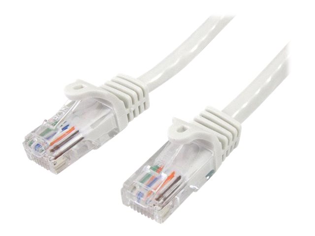 Startech 2m White Cat5e / Cat 5 Snagless Patch Cable - Patch cable - RJ-45 (M) to RJ-45 (M) - 2 m - UTP - CAT 5e - molded, snagless - white