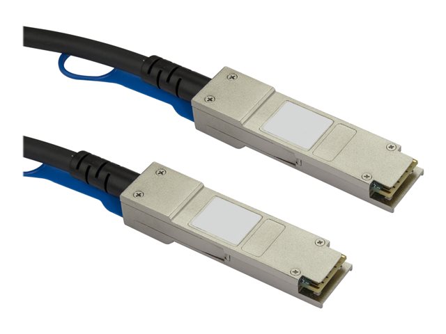 Startech MSA Uncoded Compatible 5m 40G QSFP+ to QSFP+ Direct Attach Breakout Cable Twinax, 40 GbE QSFP+ Copper DAC 40 Gbps Low Power Passive Transceiver Module DAC, 40GE QSFP+ Cable - Lifetime Warranty (QSFP40GPC5M) - 40GBase direct attach cable - QSFP+ l