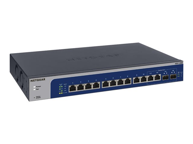 NETGEAR Plus XS512EM - switch - 12 ports - smart - rack-mountable