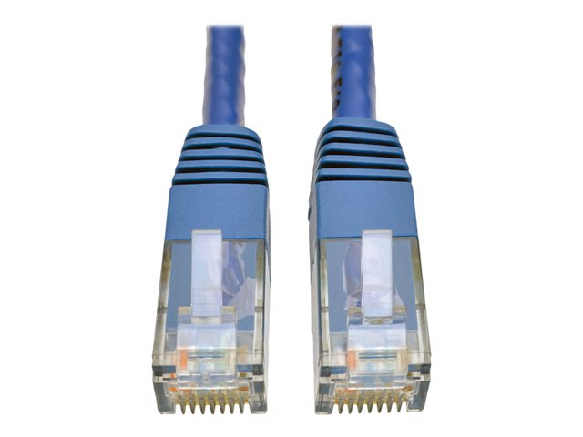 Eaton Tripp Lite Series Cat6 Gigabit Molded (UTP) Ethernet Cable (RJ45 M/M), PoE, Blue, 75 ft. (22.86 m) - patch cable - 22.8 m - blue