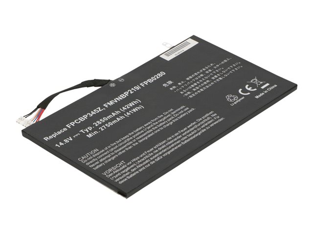 2-Power Main Battery Pack - laptop battery - Li-pol - 2850 mAh - 42 Wh
