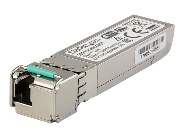 Startech Dell EMC SFP-10G-BX40-D Compatible SFP+ Module, 10GBASE-BX-D, 10 Gigabit Ethernet Bi-Directional (BiDi) Fiber Single Strand SFP+, LC 40km, Mini GBIC Transceiver SFP+ Module - Lifetime Warranty (SFP10GBX40DS) - SFP+ transceiver module (equivalent