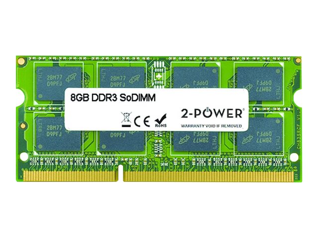 2-Power - DDR3 - module - 8 GB - SO-DIMM 204-pin - 1333 MHz / PC3-10600 - unbuffered