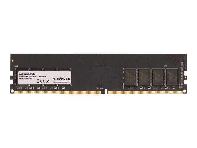 2-Power - DDR4 - module - 8 GB - DIMM 288-pin - 2400 MHz / PC4-19200 - unbuffered